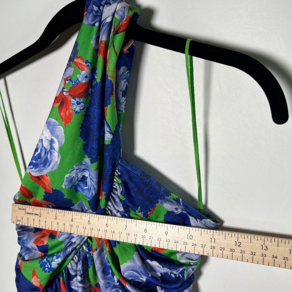 NWT ZARA Floral Asymmetrical One Shoulder Bodysuit SMALL 0264/453 - Picture 7 of 16